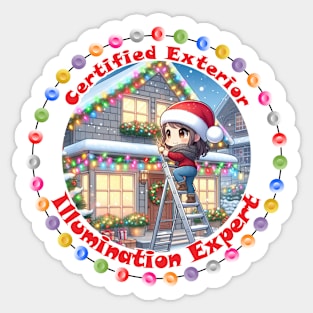 Chibi Mom - Certified Exterior Illumination Expert Sticker